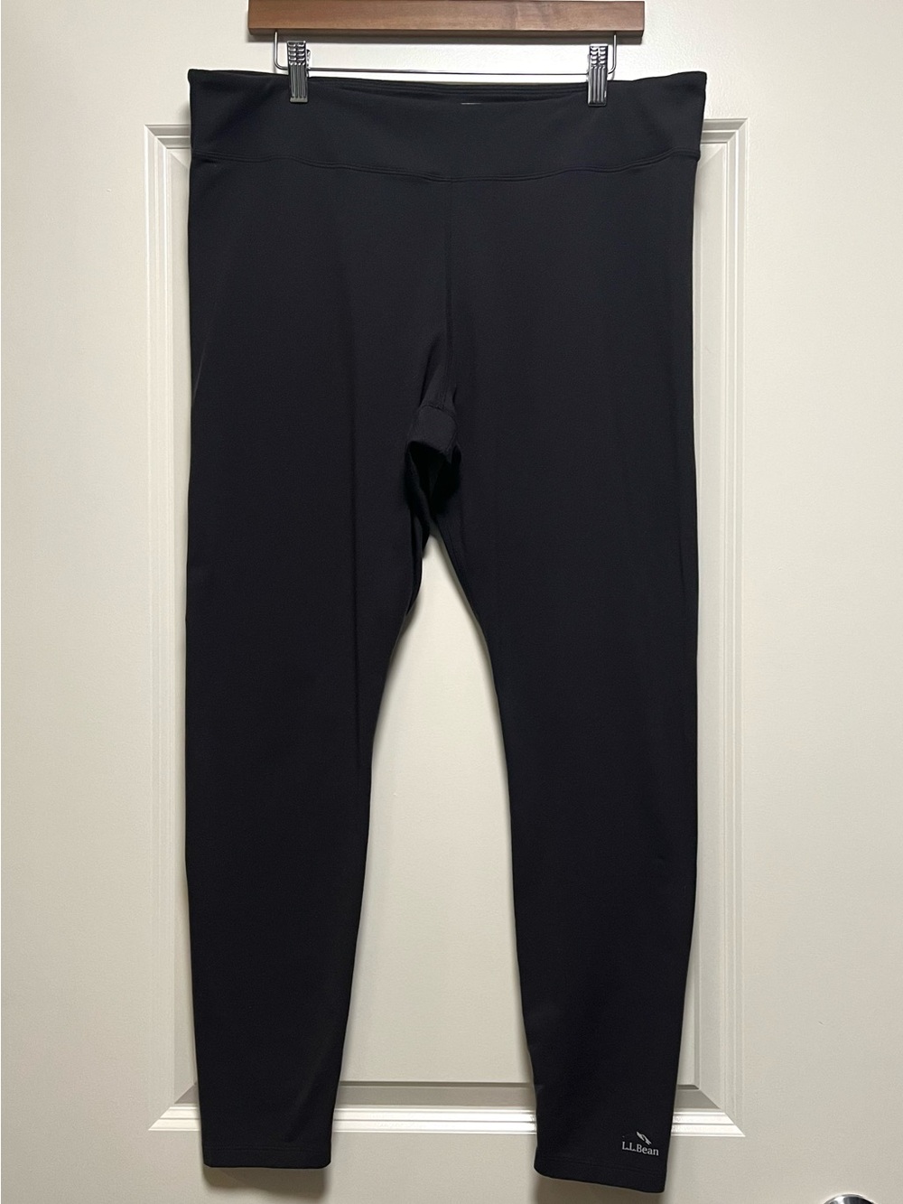 LL Bean Boundless Performance Tights 50+ UPF Hiking Leggings Black 1X 506103